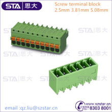 mstb 2.5 -5.08 4 pins female and male connector